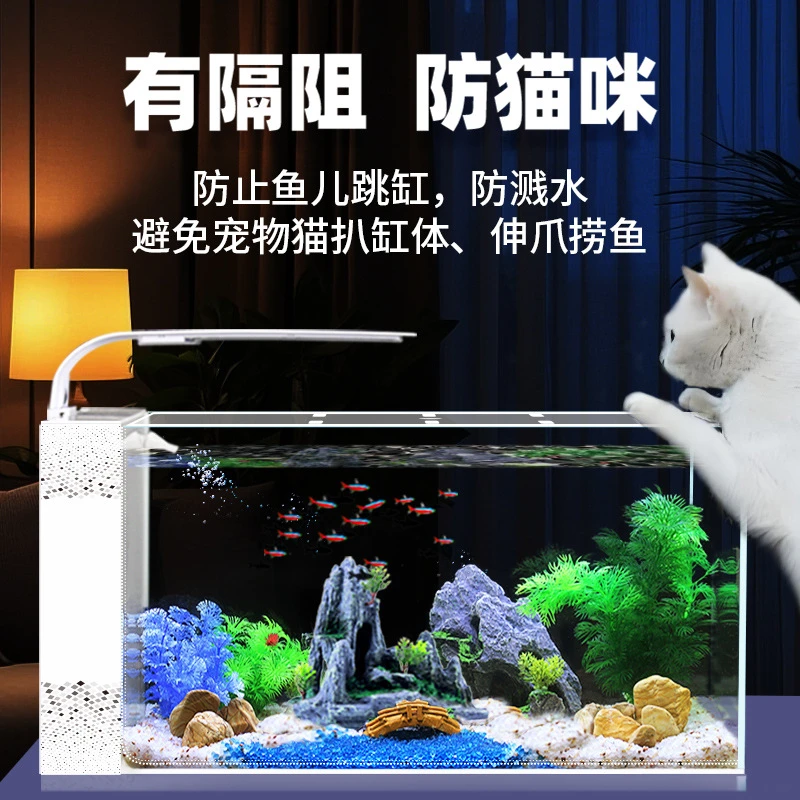 侧滤鱼缸亚克力透明盖板防逃透气上盖顶盖防猫防尘保温暖配件专用