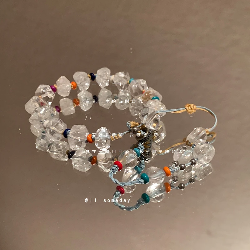 【疏寒】小众百搭设计感水晶温柔手链时尚手饰10944-02