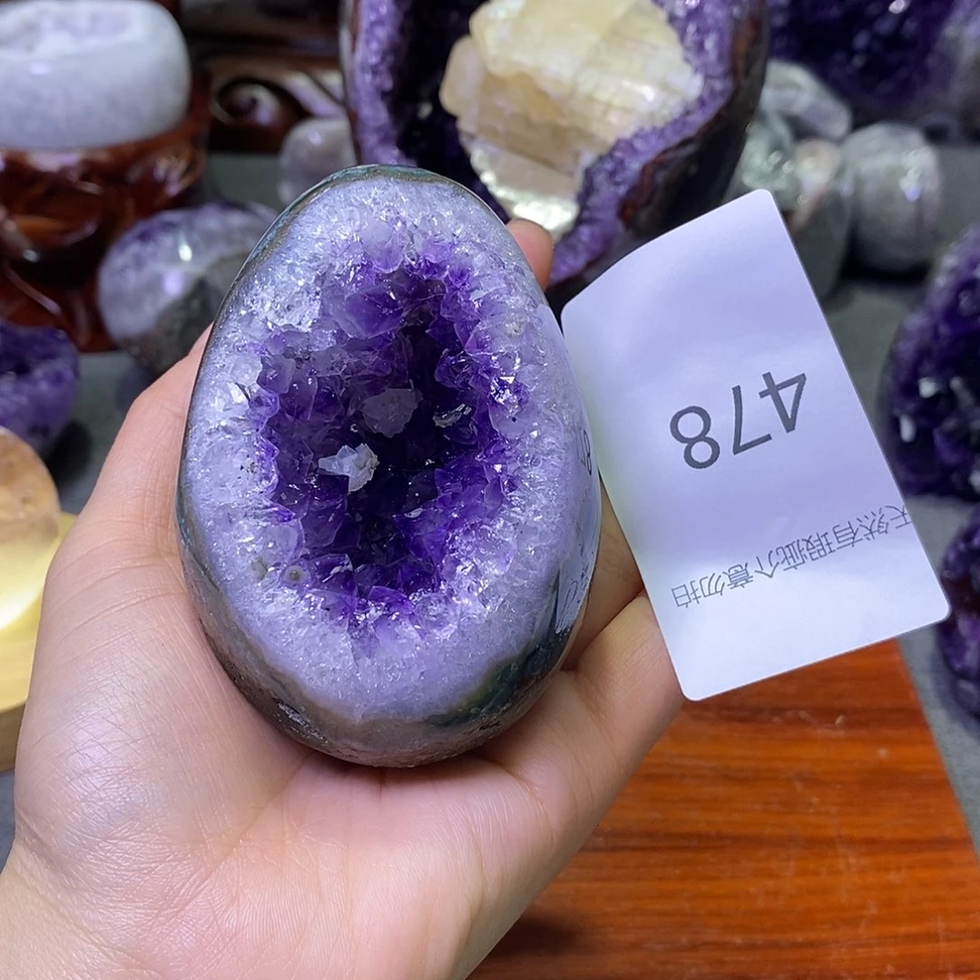 紫晶珠宝半成品未镶嵌