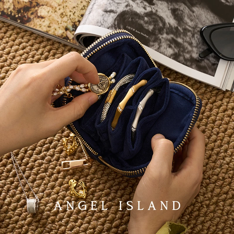 ANGEL ISLAND/天使岛屿 首饰盒/箱  便携首饰收纳包月幕珠宝袋