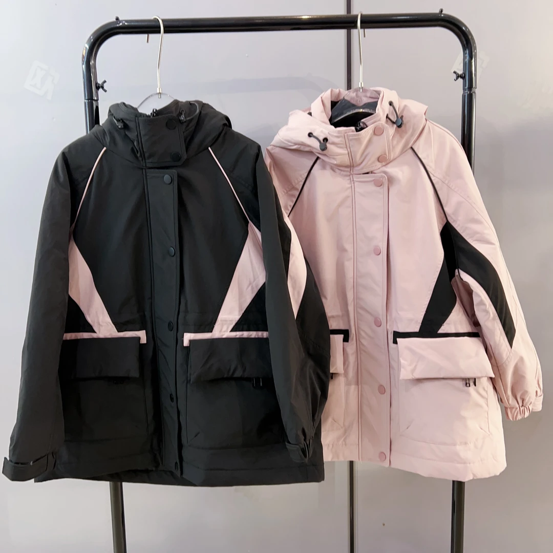 水淼25秋冬新款1666-休闲保暖-户外拼接棉服