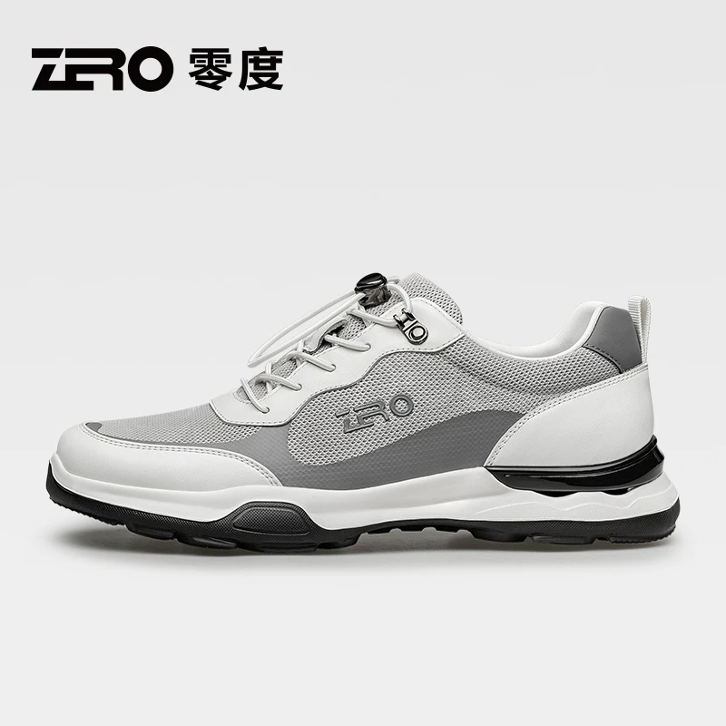 ZRO零度【清爽透气飞织】时尚休闲百搭男士真皮户外透气飞织鞋51306