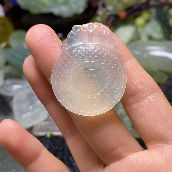 岫玉未镶嵌岫玉挂件