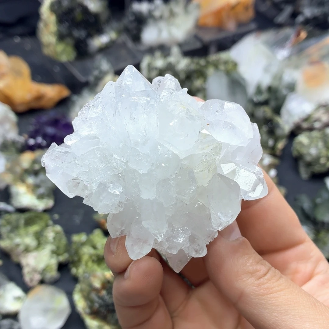 石材 超美白水晶花