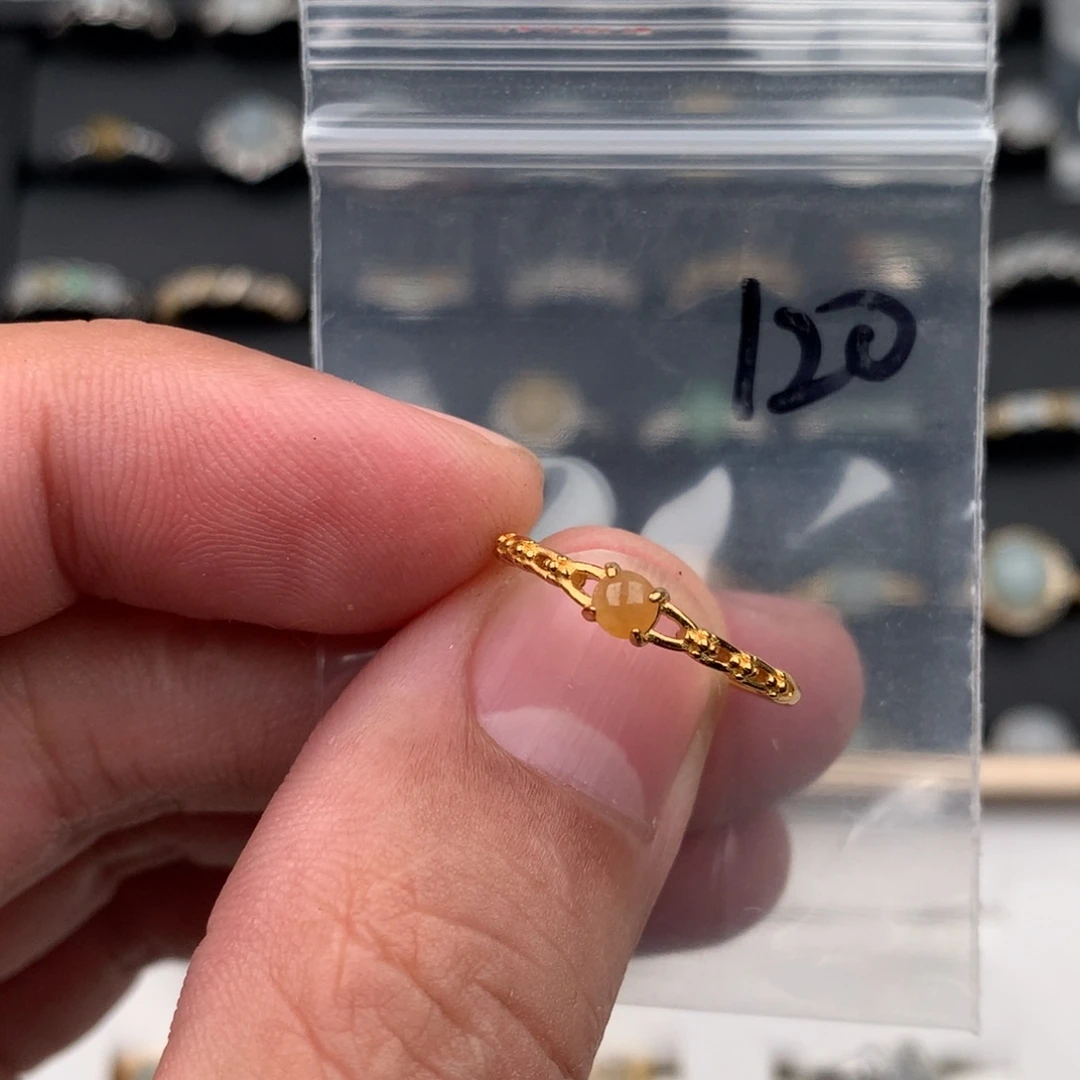 翡翠银S925镶嵌戒圈120