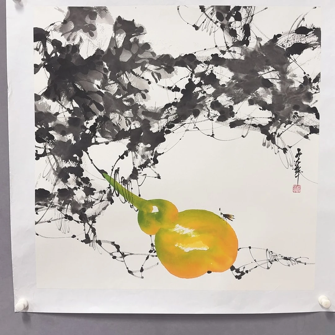 国画亲笔手绘放心去藏