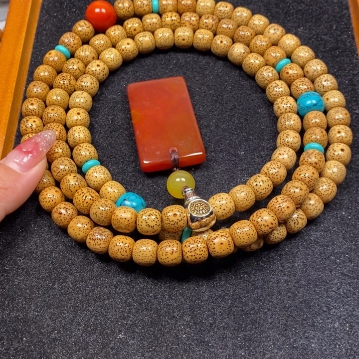 吊坠星月菩提黄金籽10.5