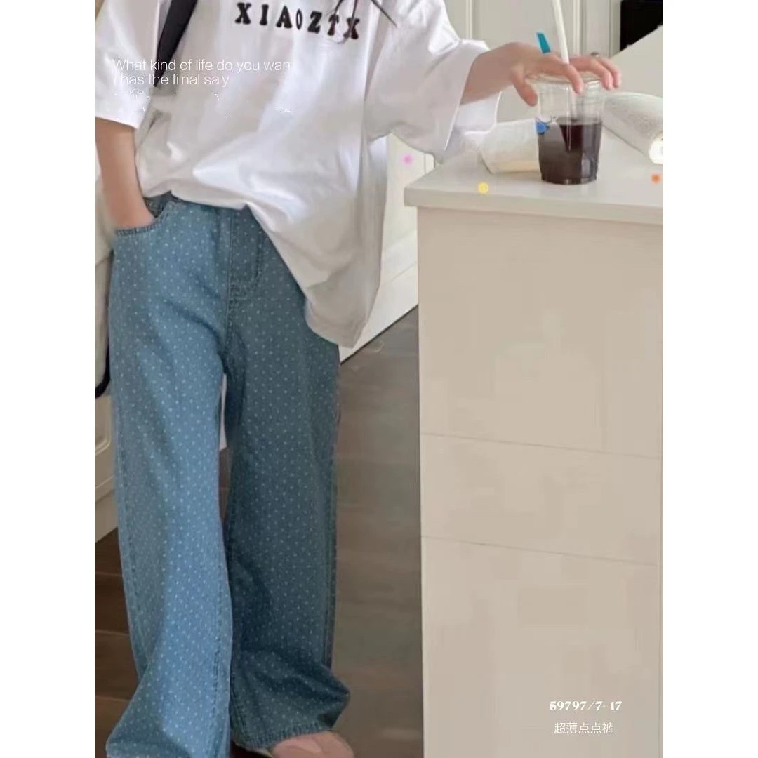 59797高端潮流时尚百搭潮品童装时尚中大童牛仔裤C4-3-2