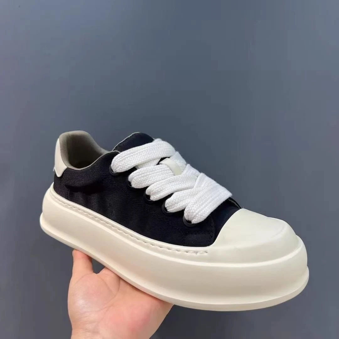 低帮板鞋百搭男款轻便帆布鞋新款隐形透气布面休闲鞋潮厚底增高鞋