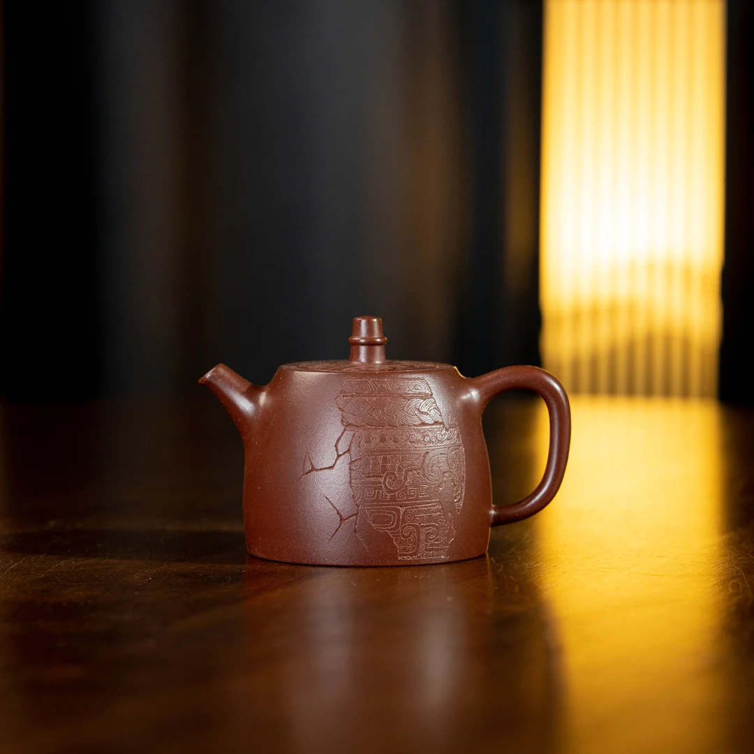 珽珽茶器 汉铎 周乾制 底槽青 160cc 家用紫砂壶