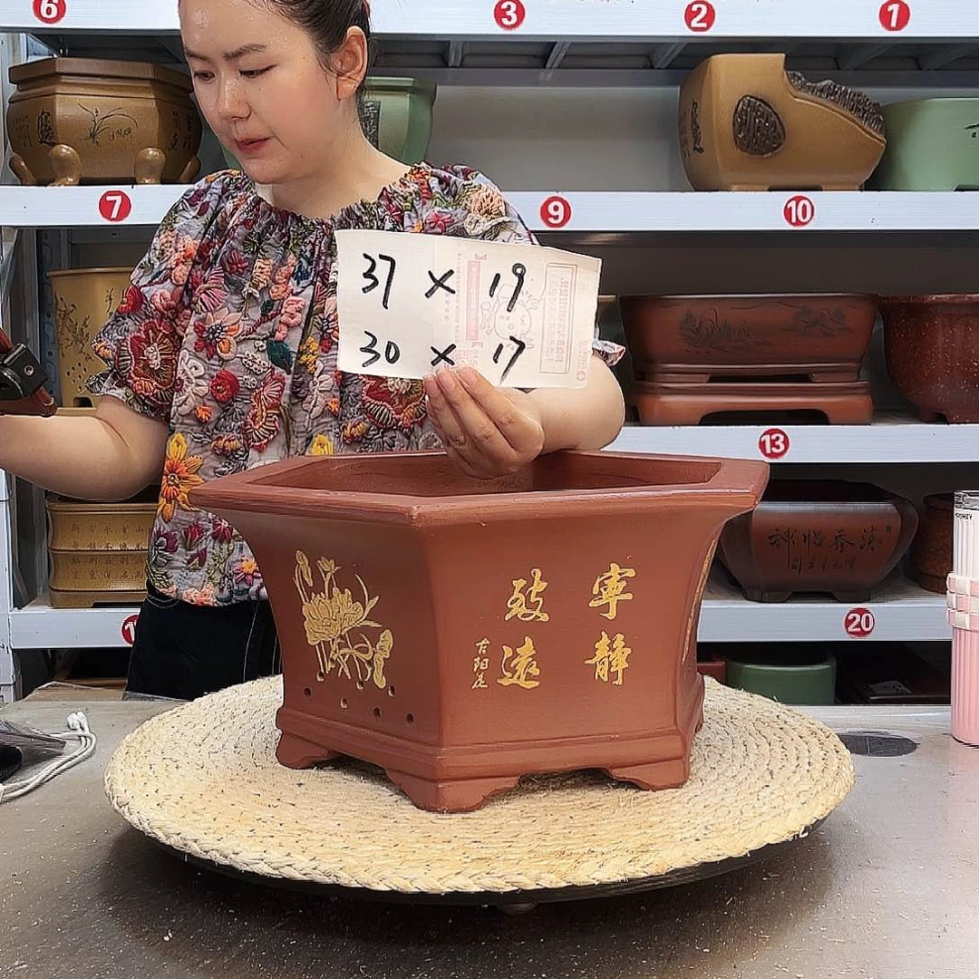 紫砂花盆紫砂花盆