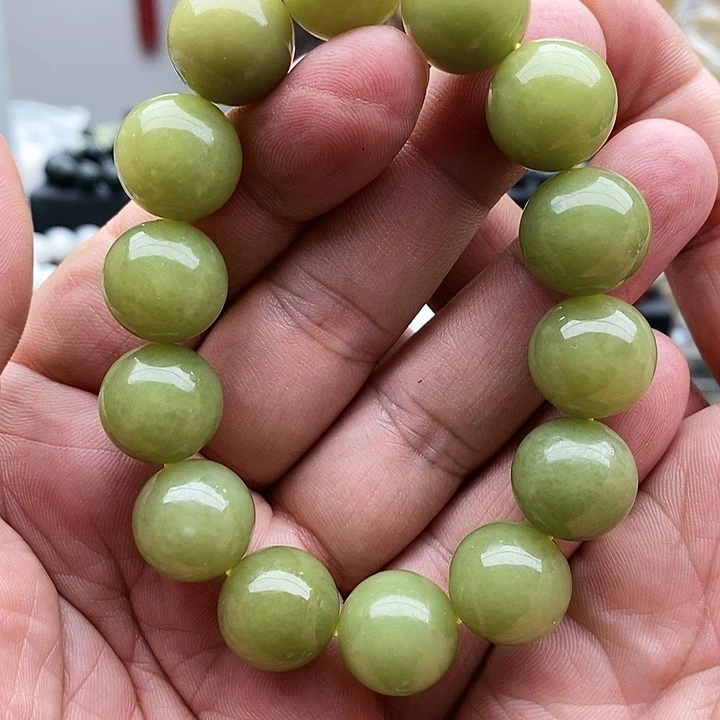 【闪购商品】未镶嵌手链和田玉16黄干黄