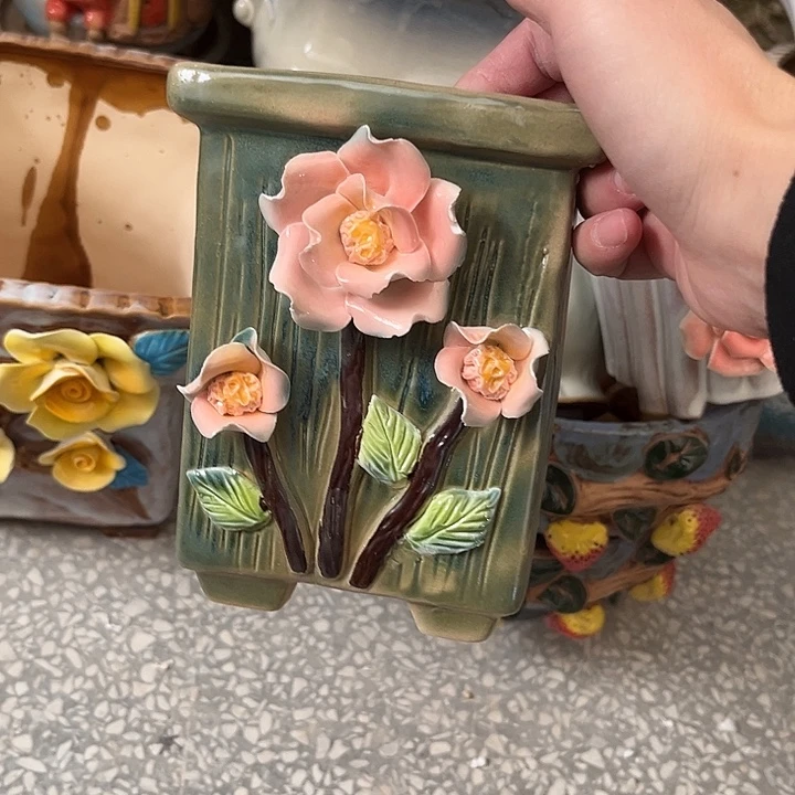 粗陶材质多肉花盆