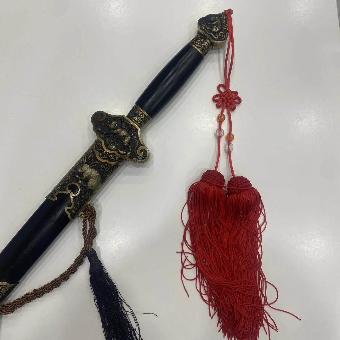 大宝剑袁氏刀剑手工锻打收藏工艺品未开刃