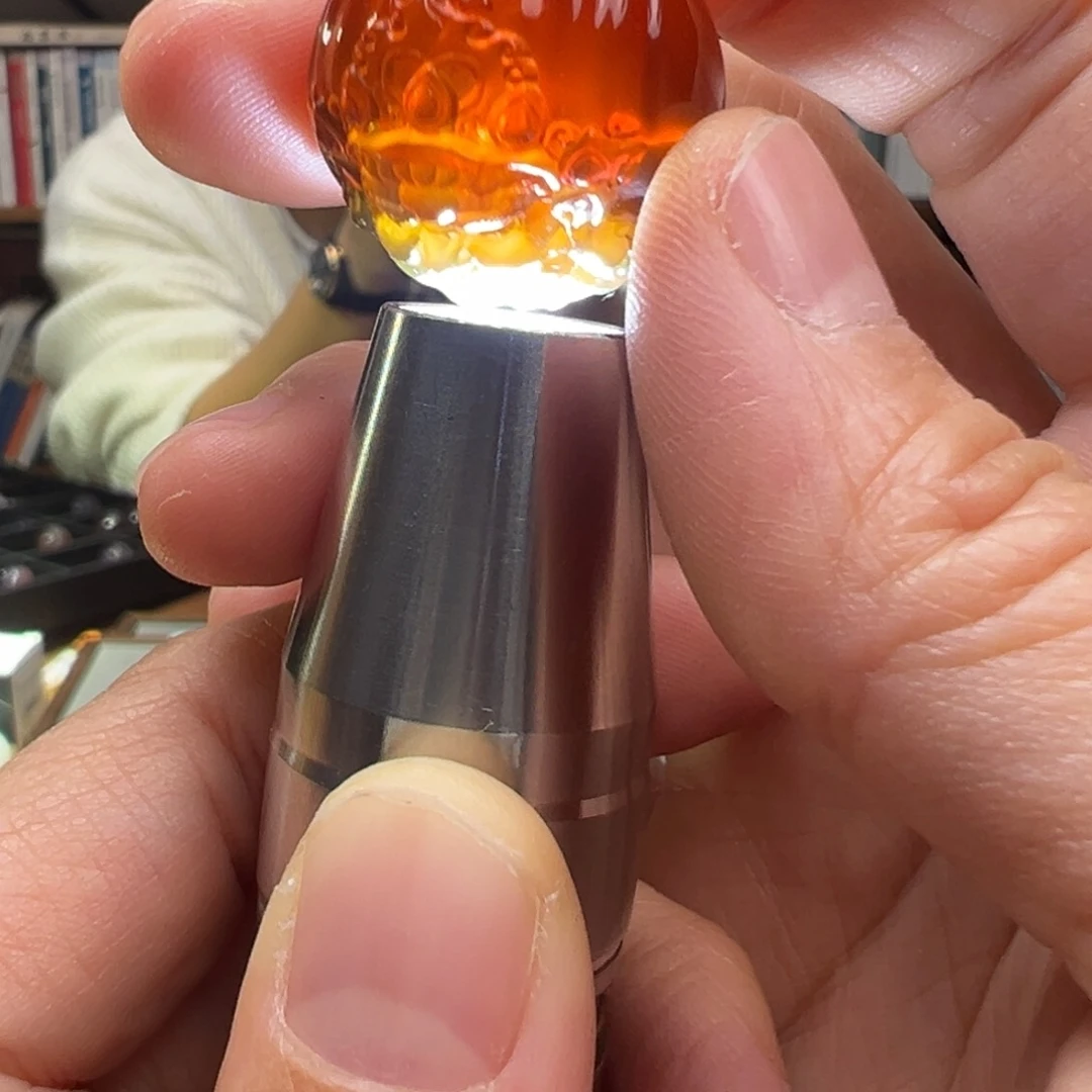 琥珀颈饰未镶嵌23.7黄