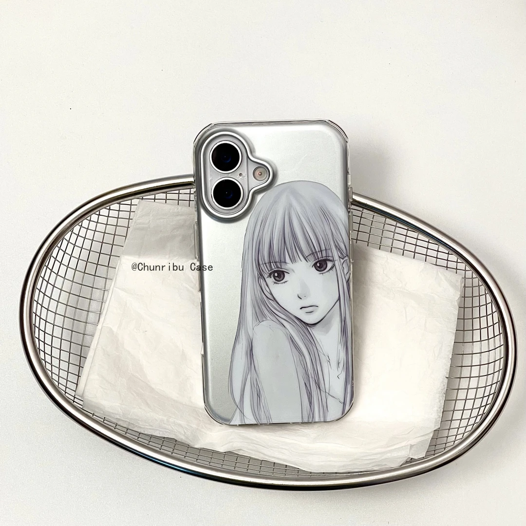 动漫小众二次元少女黑沼爽子适用苹果17/16promax手机壳15/14/13