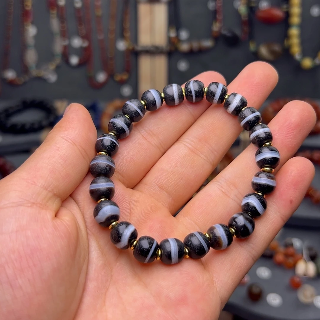 玛瑙/玉髓合金玛瑙对珠