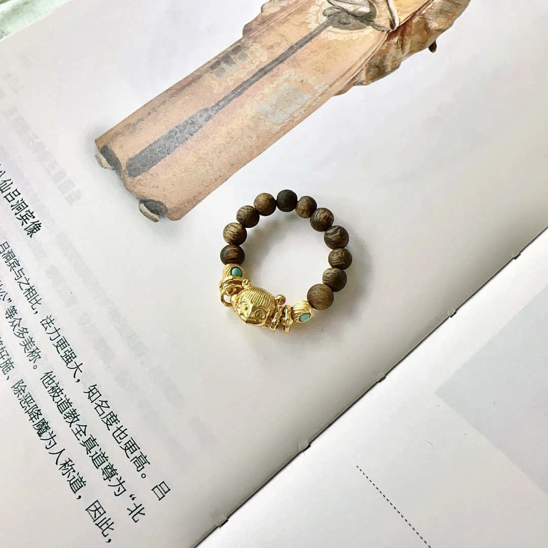 【哪吒】奇楠沉香文创戒指 XK201044