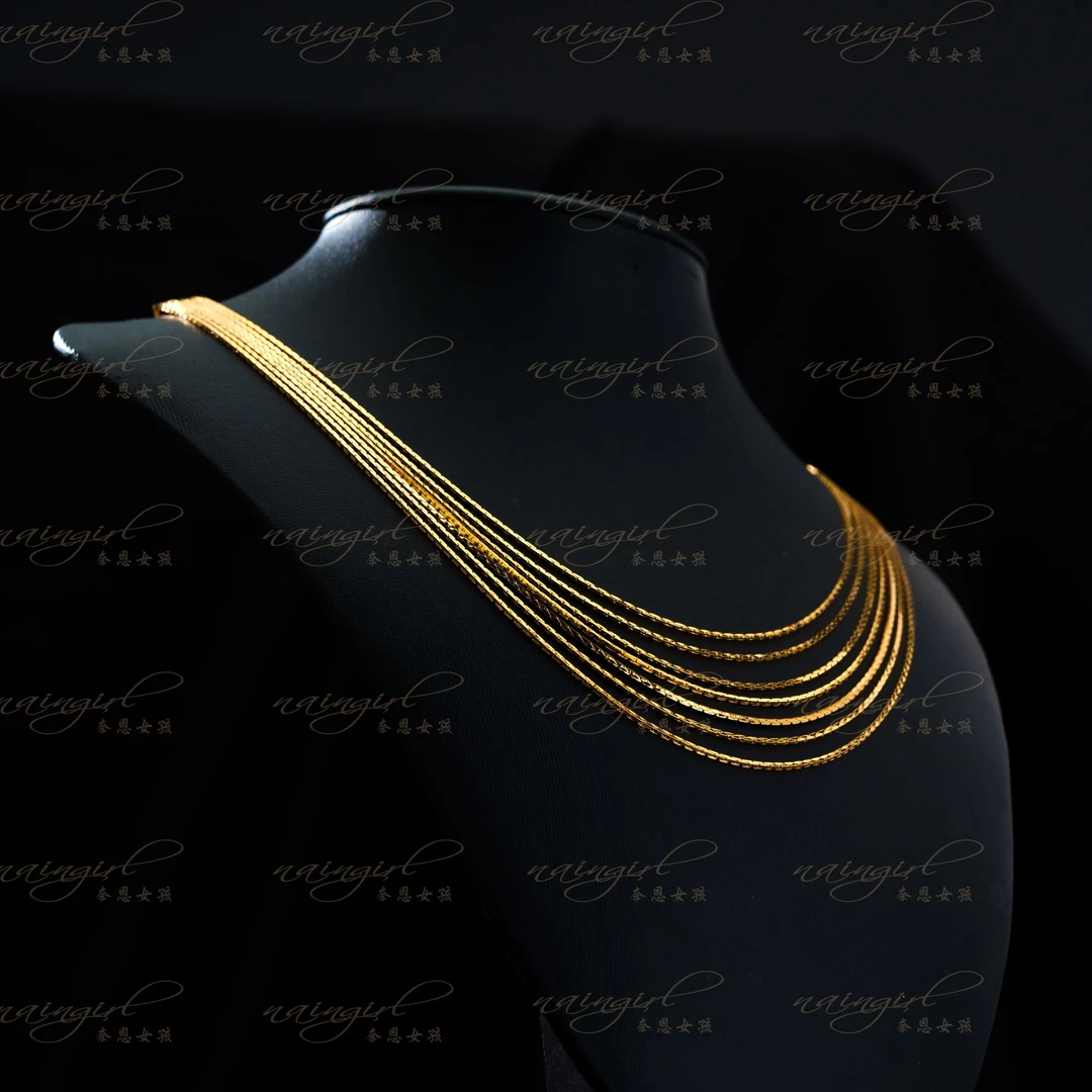 铜合金项链 X3011【满目星河】秋冬时尚气质高级感多层设计款项链