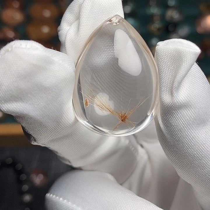 水晶未镶嵌颈饰发晶