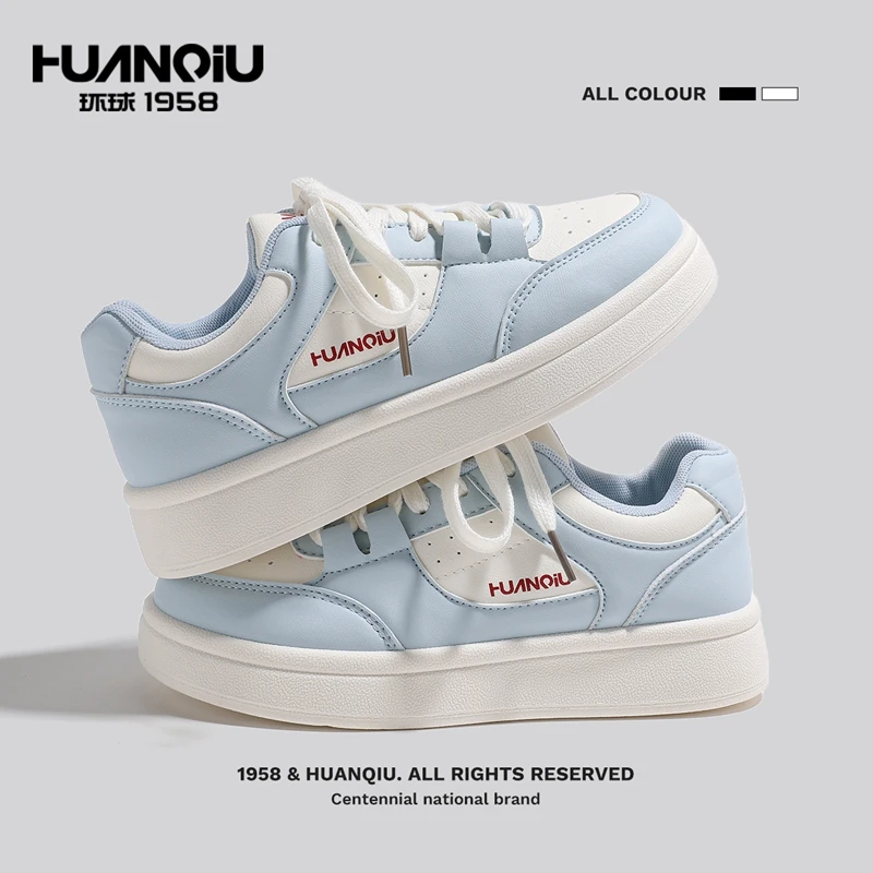 环球小众潮流鞋时尚女鞋2025春季新款厚底百搭板鞋女生学生运动鞋