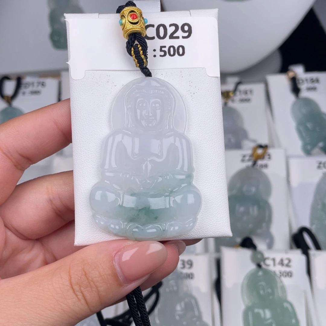 翡翠未镶嵌颈饰zc029