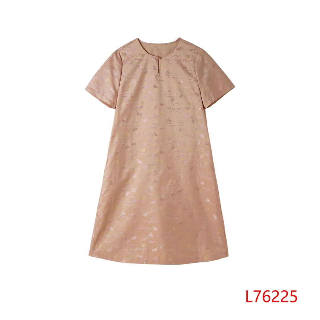 【桑蚕丝大W】月下兔异色萝上衣 粉色  76225