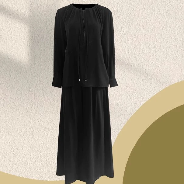 【巴厘岛】奢品定制醋酸乱麻显瘦套装1S122S04139