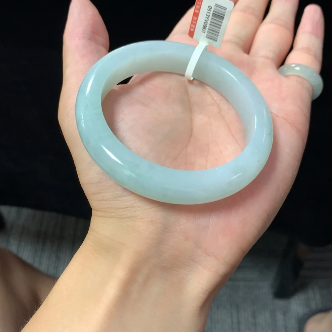 翡翠未镶嵌手镯35号60.5