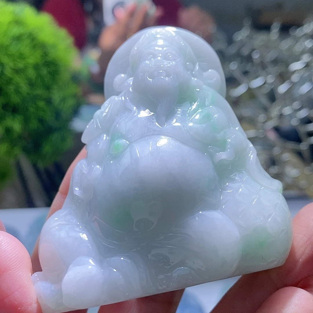 【闪购商品】翡翠未镶嵌颈饰财神