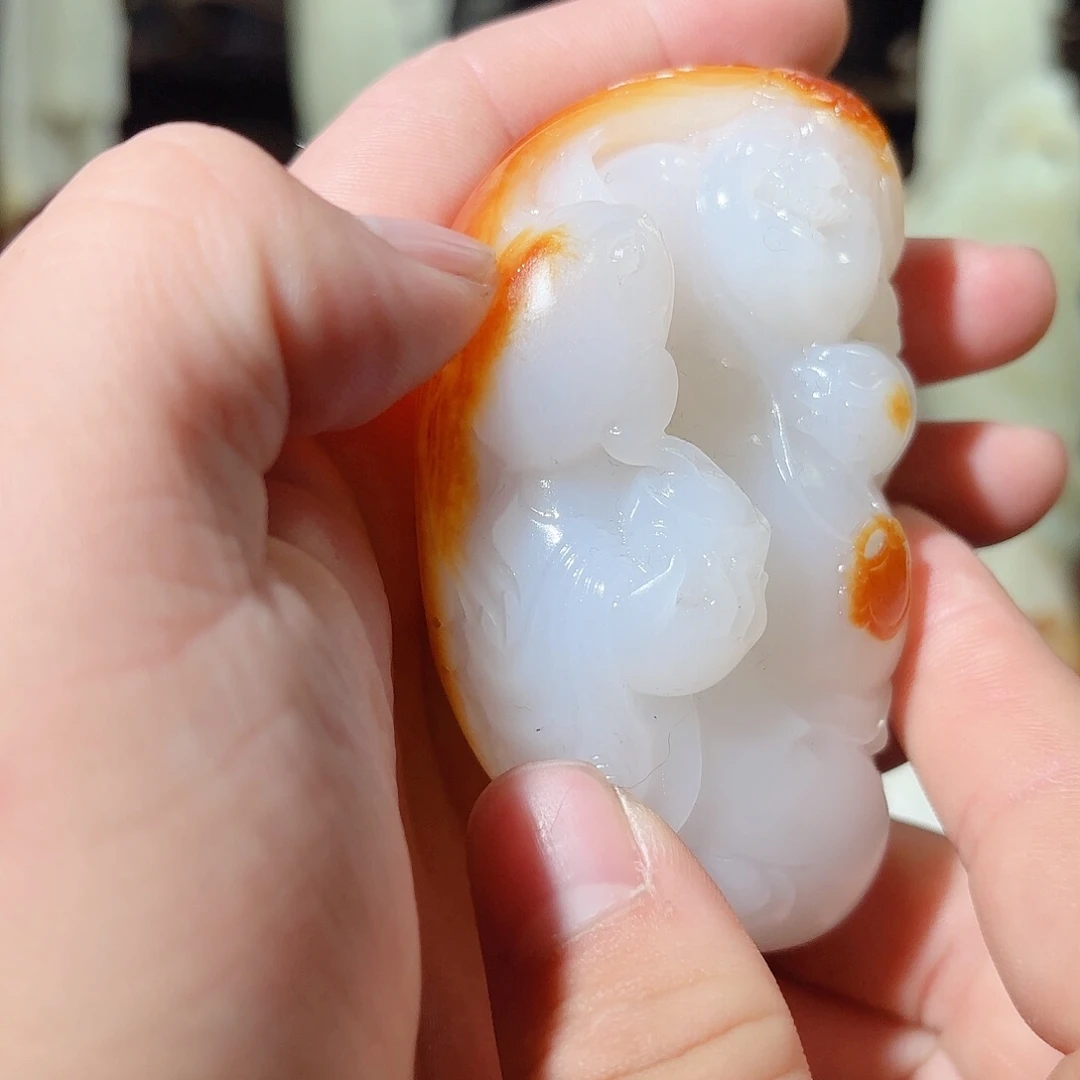 和田玉摆件未镶嵌山***.