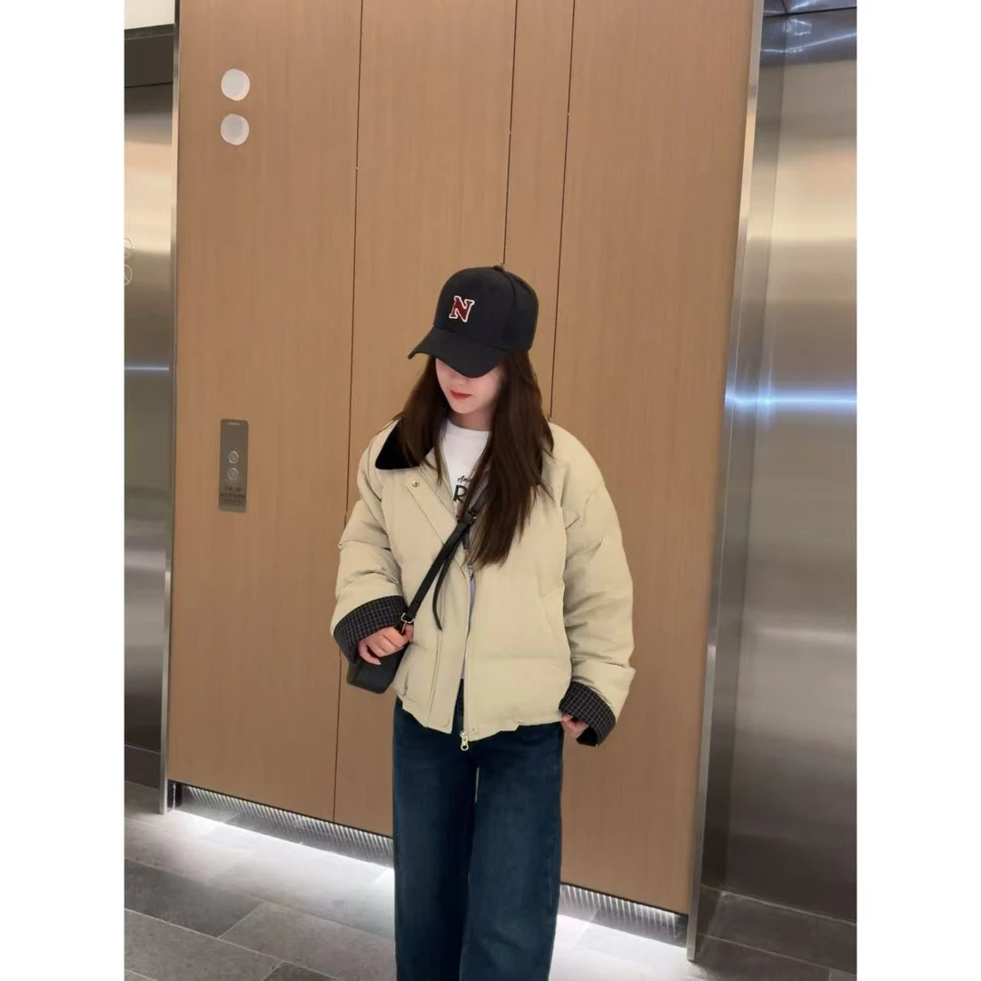 【简约通勤风翻领棉服】小允姐姐2025新款时尚高级棉服