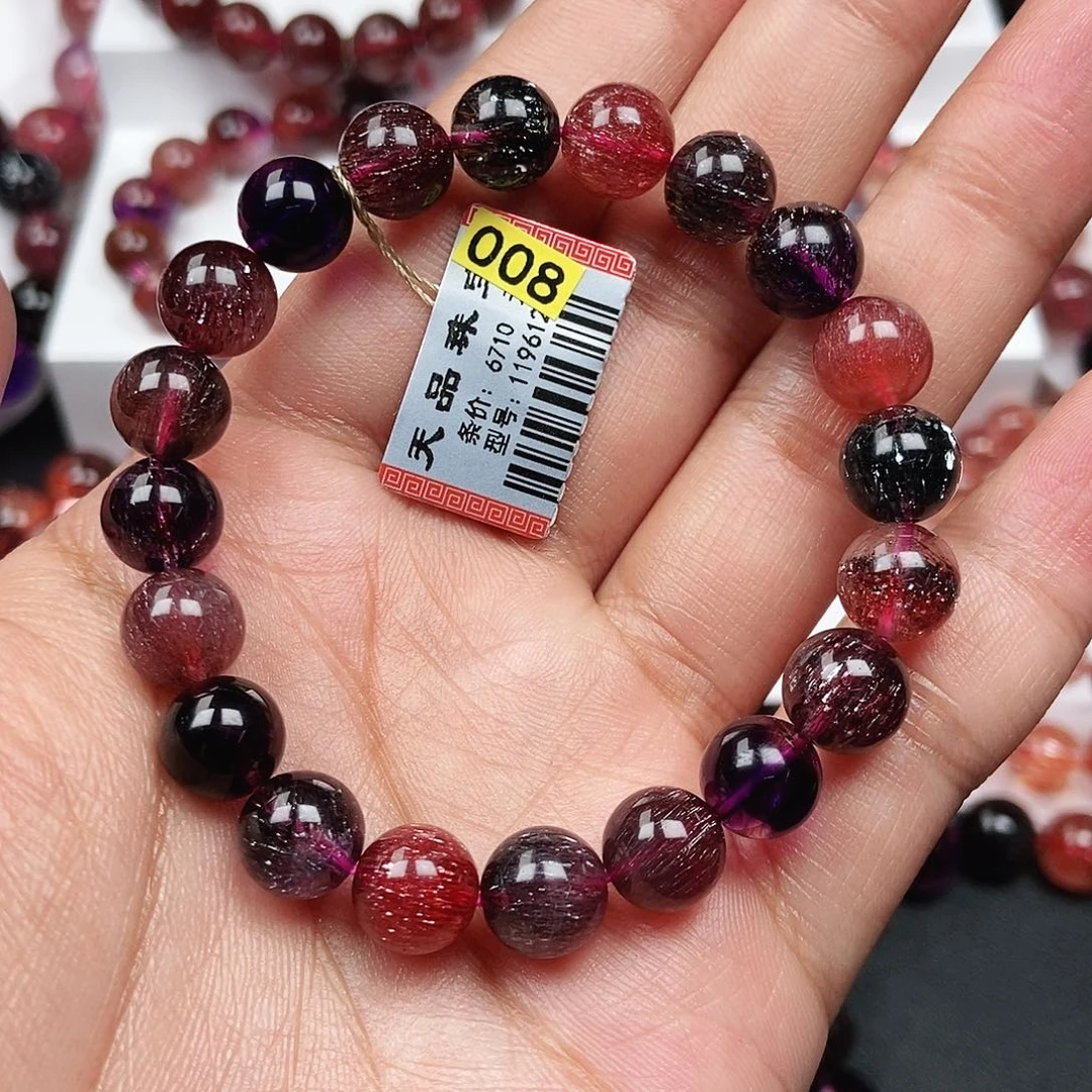 水晶未镶嵌手链黑加仑119612