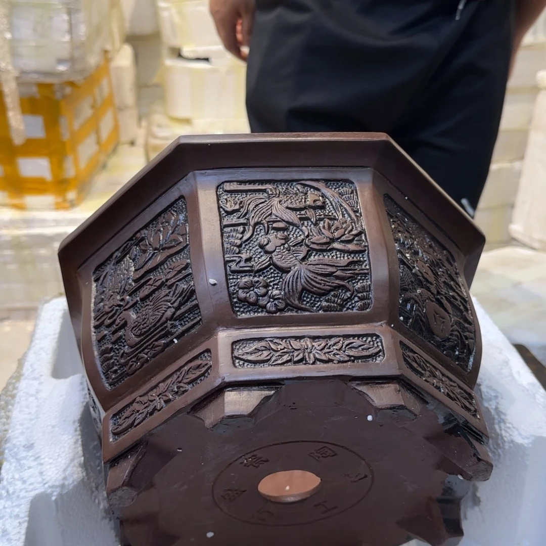 紫砂花盆口径27.17口径