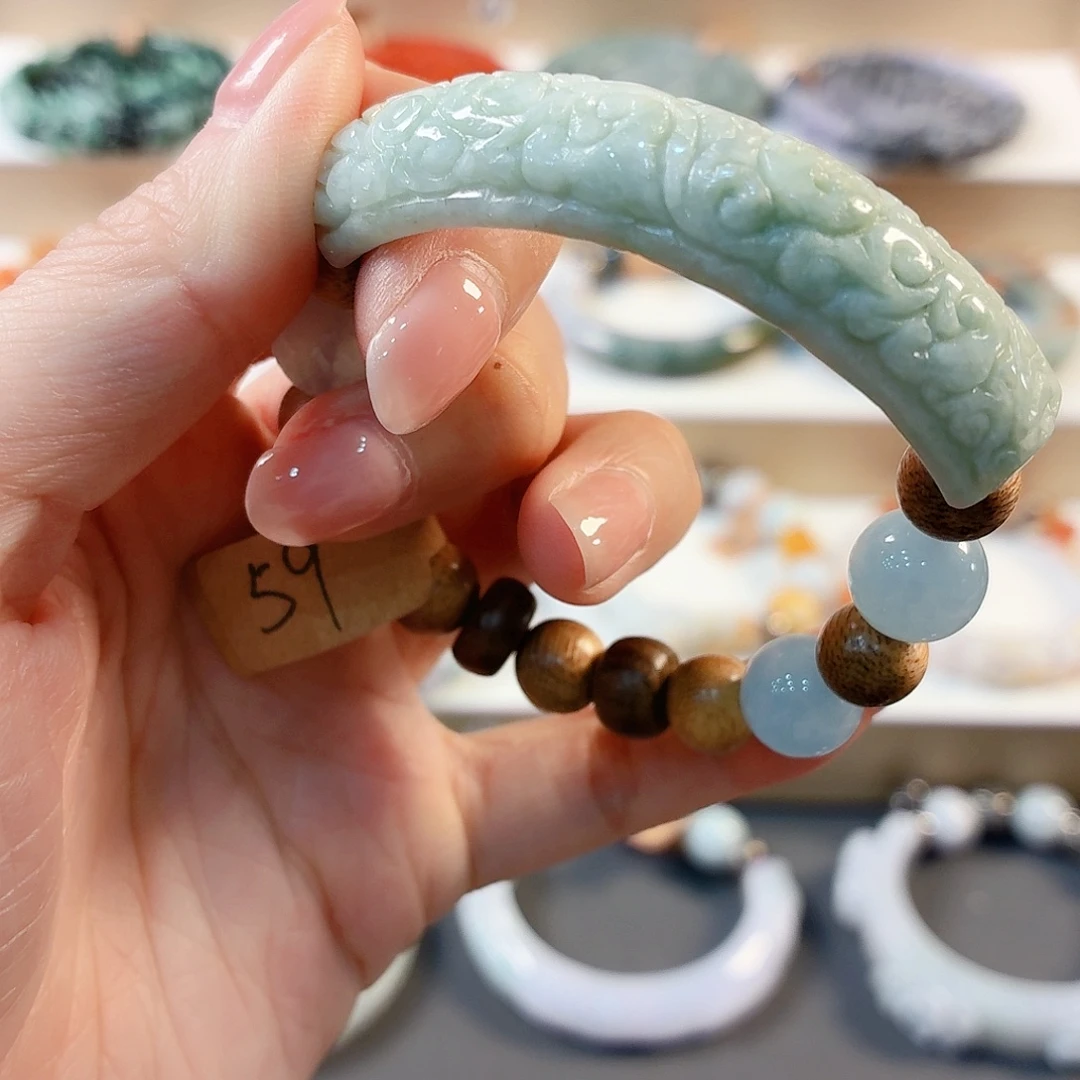 翡翠未镶嵌手链手串