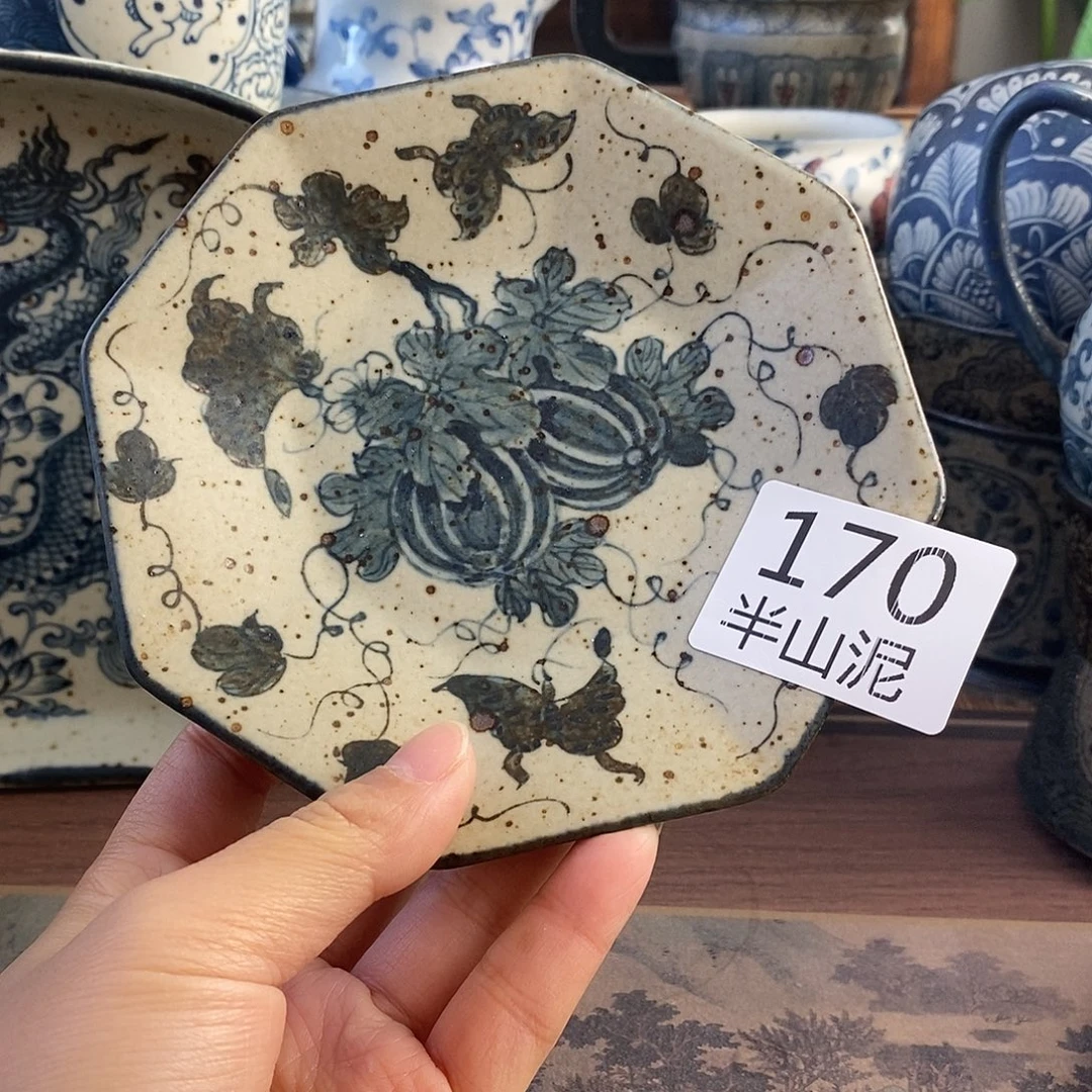 陶手工手绘青花高温陶瓷
