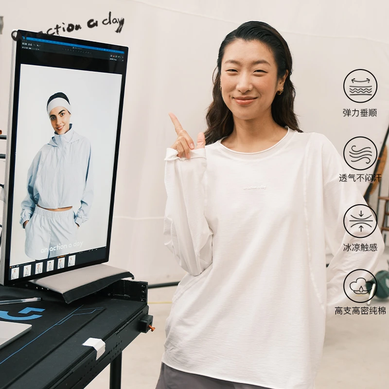 【直播专属】AAAD | Basic Wear纯棉圆领运动罩衫休闲宽松长袖T恤