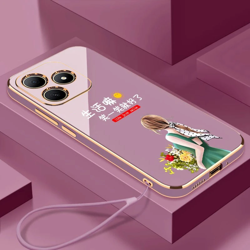 适用华为Hi畅享80手机壳智选畅想80s可爱清新5G全包边防摔软胶壳.