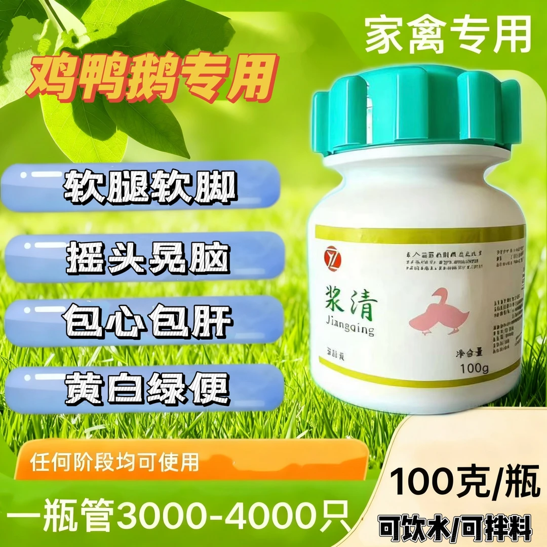 浆清 浆莫大肠杆一瘸一拐摇头晃脑黄白绿便包心包肝 饲料添加剂