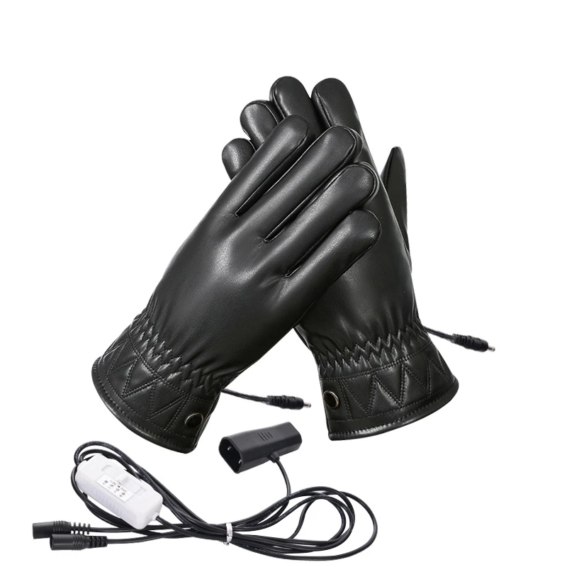 快速加热手套电动车摩托车外卖上班冬季防冻加热手套防水防滑冬季