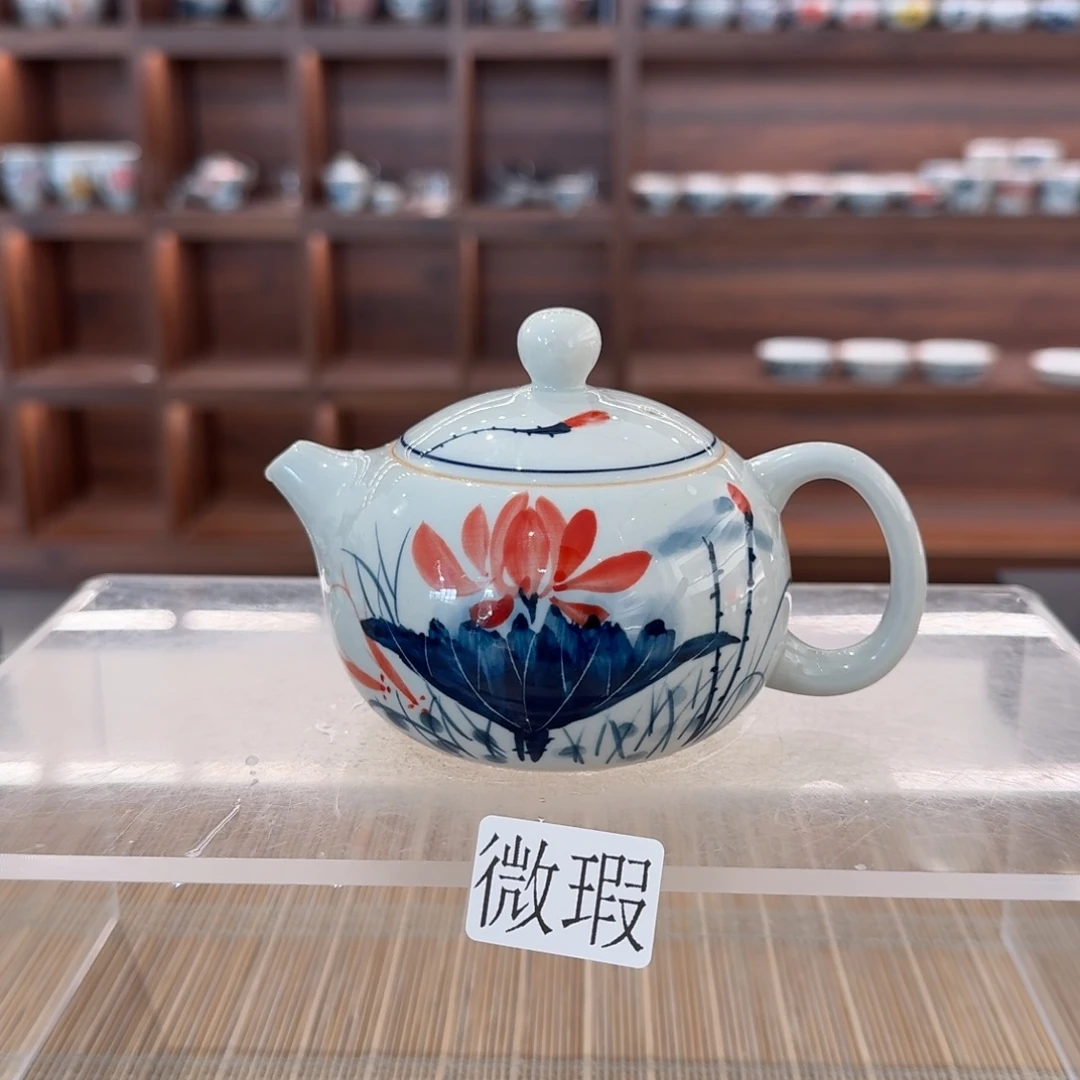 釉下彩纯手绘微瑕