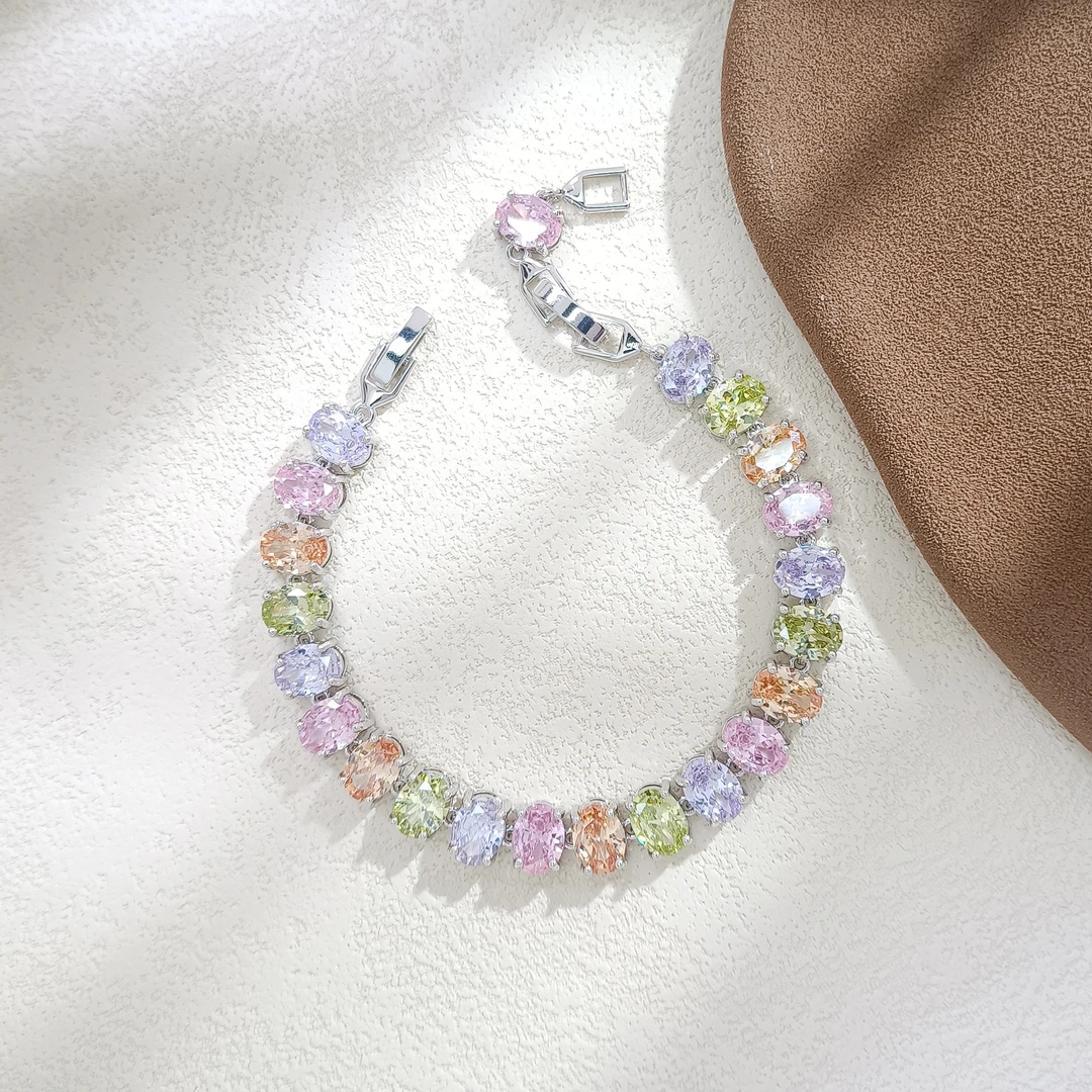 铜合金合成锆石手链 Q4KDMX-36101 手链小众百搭轻奢气质时尚