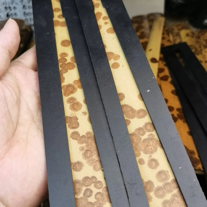 扇子绿春扇料一对