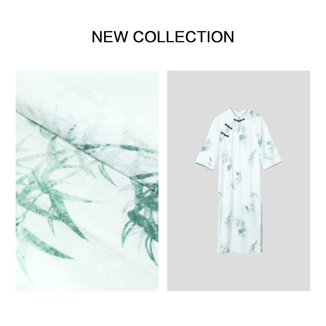 【小依专享】L1F28039 时尚百搭立领盘扣连衣裙-8039