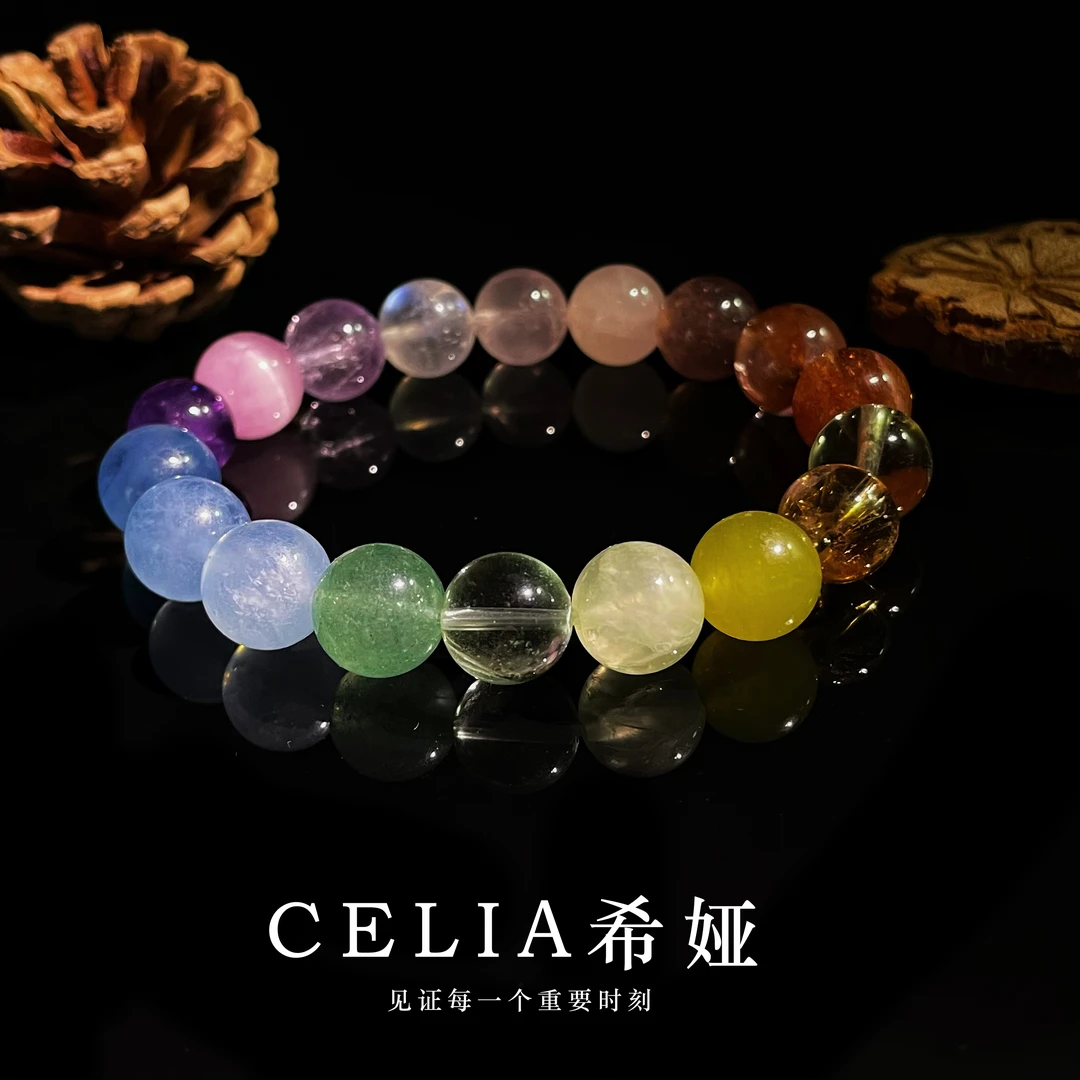 CELIA/希娅  七彩多宝女士时尚单圈串珠女款百搭