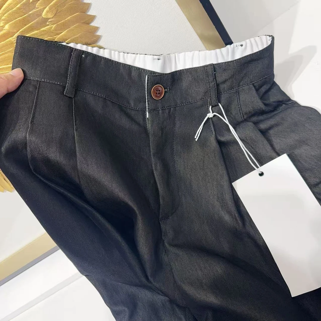 PK S腰62-74长103高腰显瘦垂感高级感长裤文艺休闲休闲裤 7995