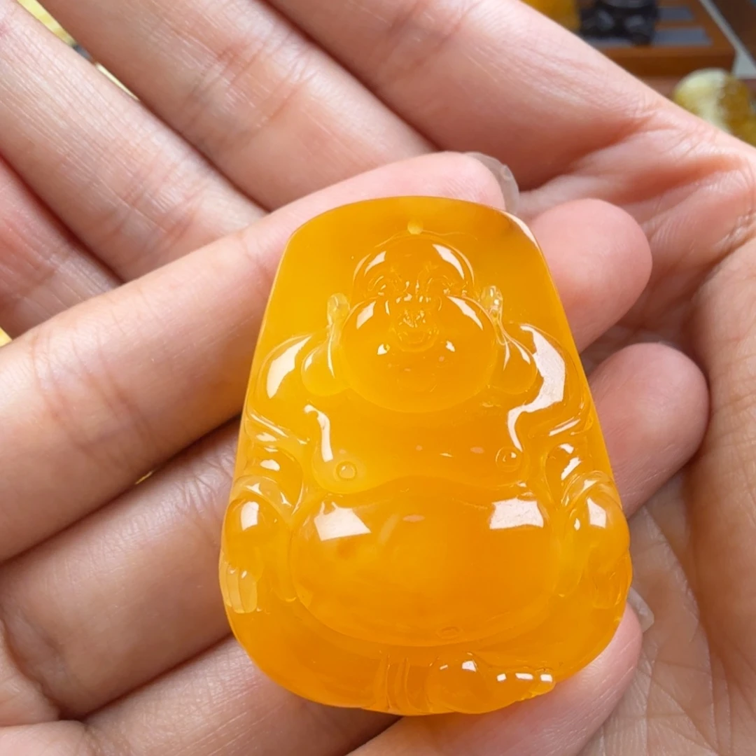 琥珀颈饰未镶嵌纯天然琥珀蜜蜡无优化