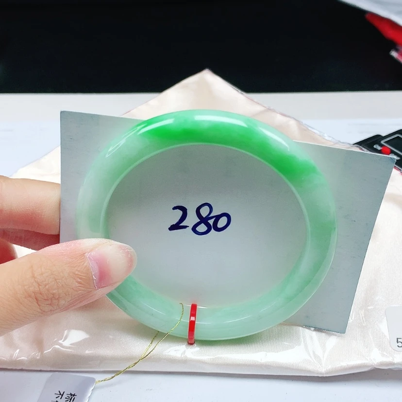 【闪购商品】翡翠手镯未镶嵌三****弟56.8圈