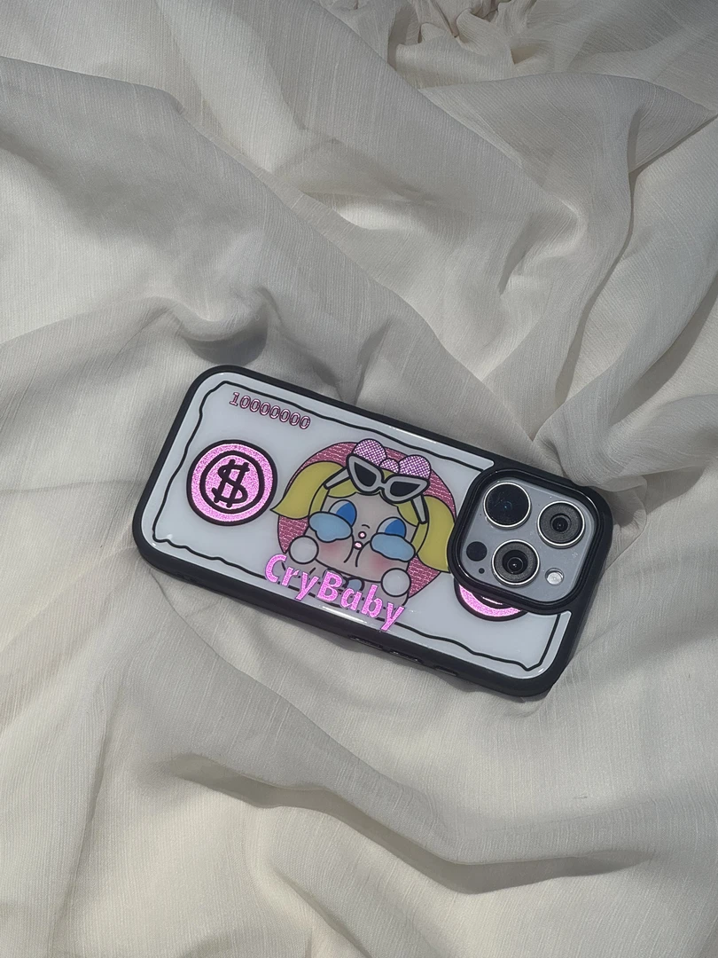 鎏金磁吸玻璃壳适用苹果iPhone16promax手机壳15/14/13爱丽丝哭娃