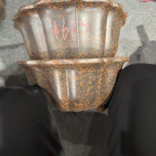 紫砂茶碗小*巴紫砂花盆